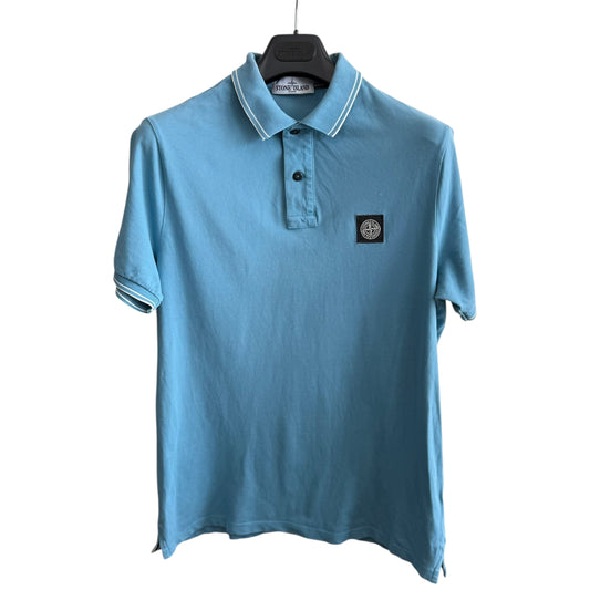 Stone Island Blue Polo (L, 21”)