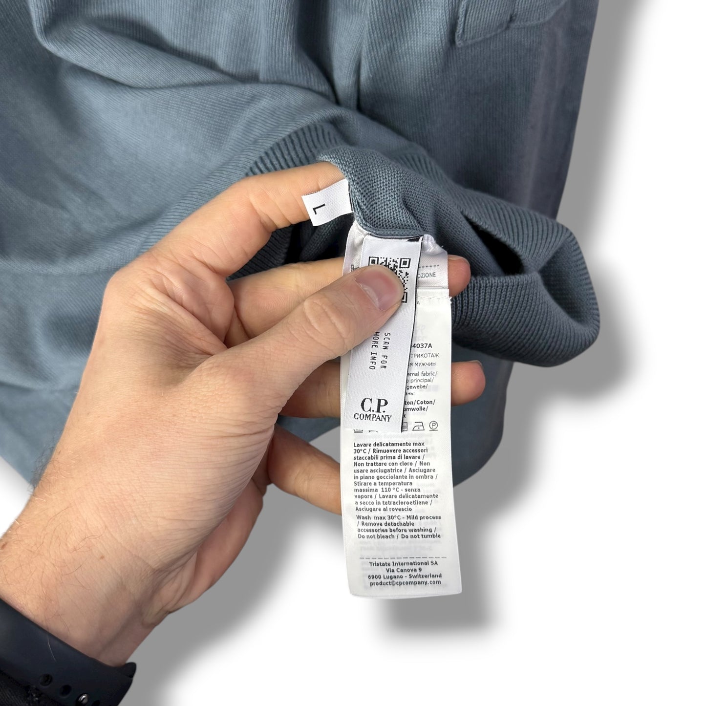 CP Company 1/4 Zip Knit (L, 22”)