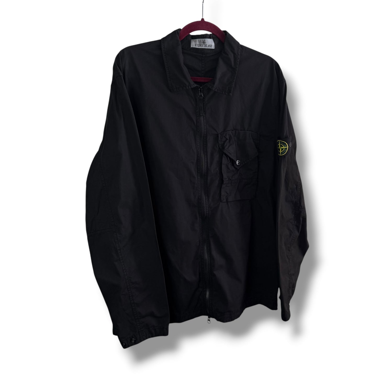 Stone Island Single Pocket Overshirt (XXL, 25.5”)