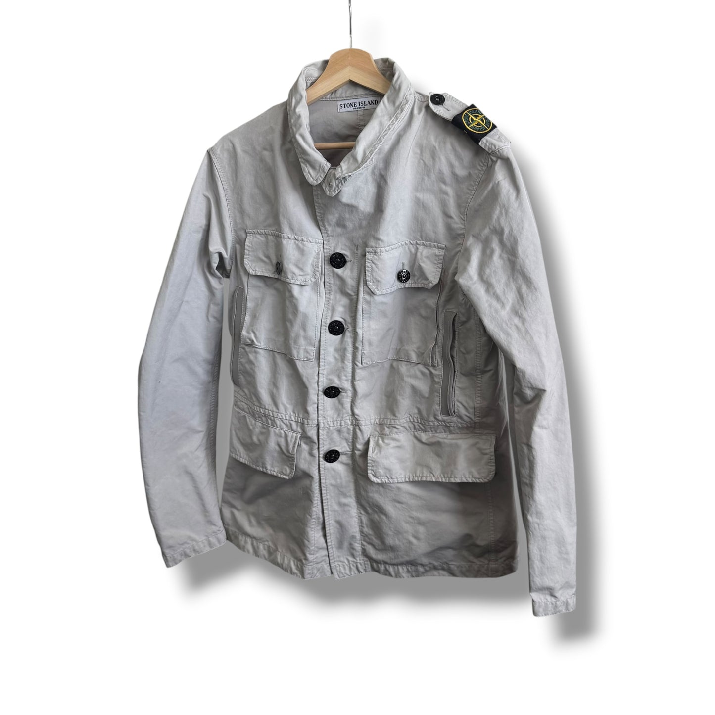 Stone Island David-TC Microfibre Field Jacket (L, 21.5”)
