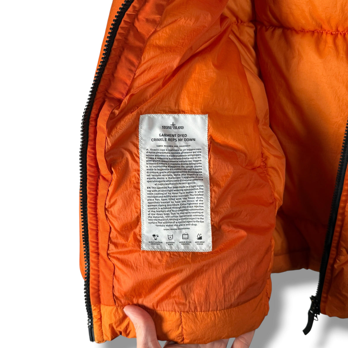 Stone Island Garment Dyed Crinkle Reps Down NY (S, 21”)