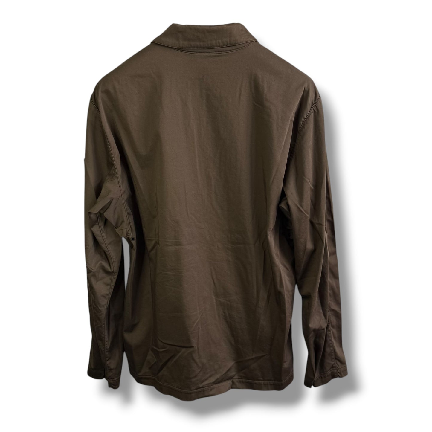 Stone Island Khaki Ghost Cotton Overshirt (M, 22.5”)