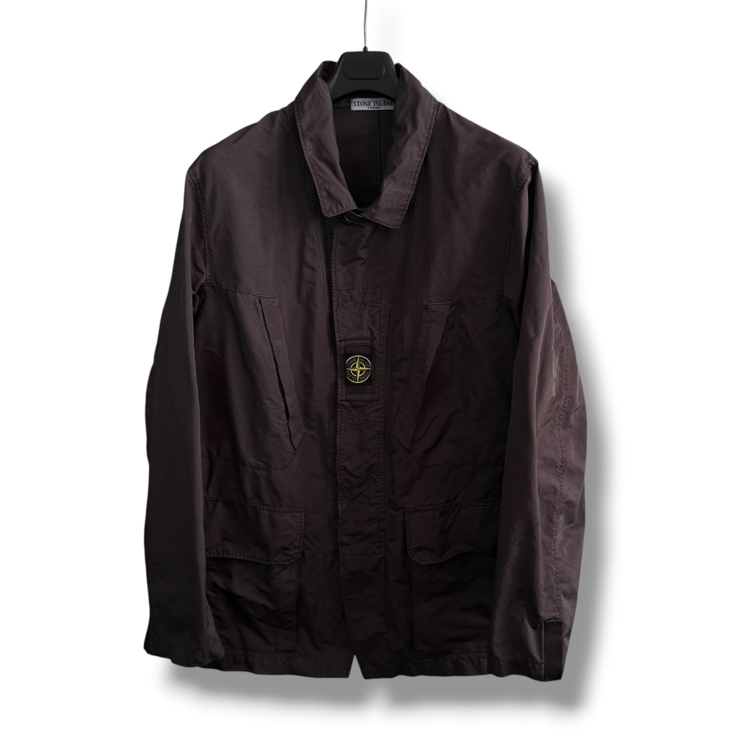 Stone Island Microfibre Centre Patch Field Jacket (XXL, 26”)