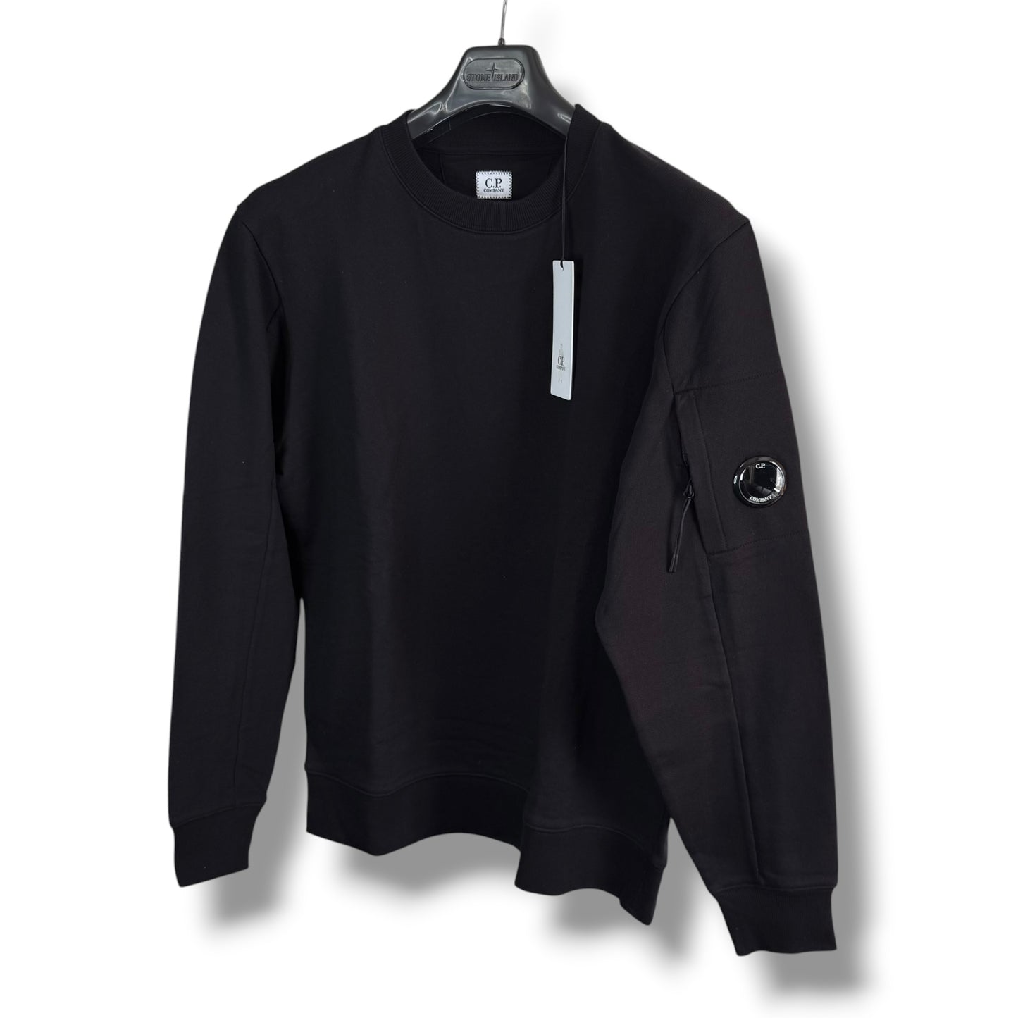 CP Company Black Sweatshirt (XL, 24”)
