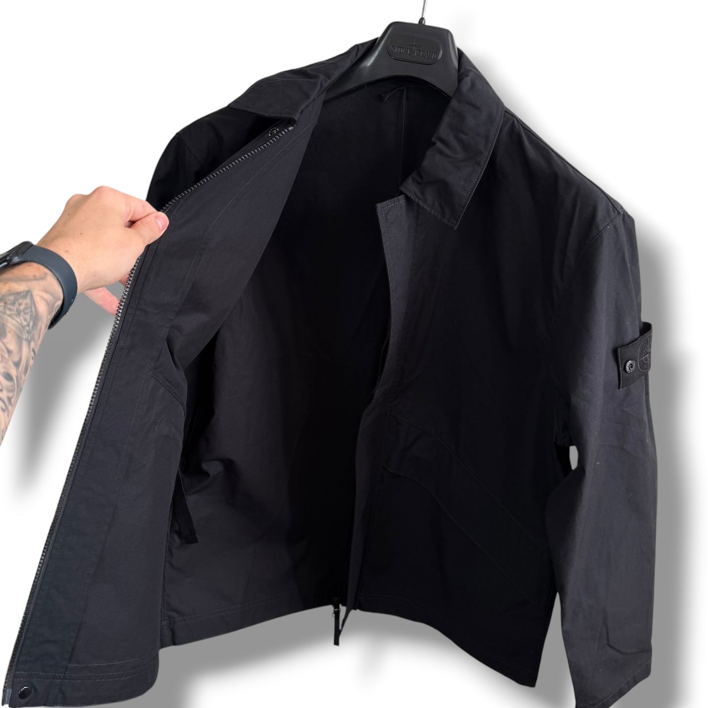 Stone Island Ghost Cotton Overshirt / Jacket (L, 23.5”)