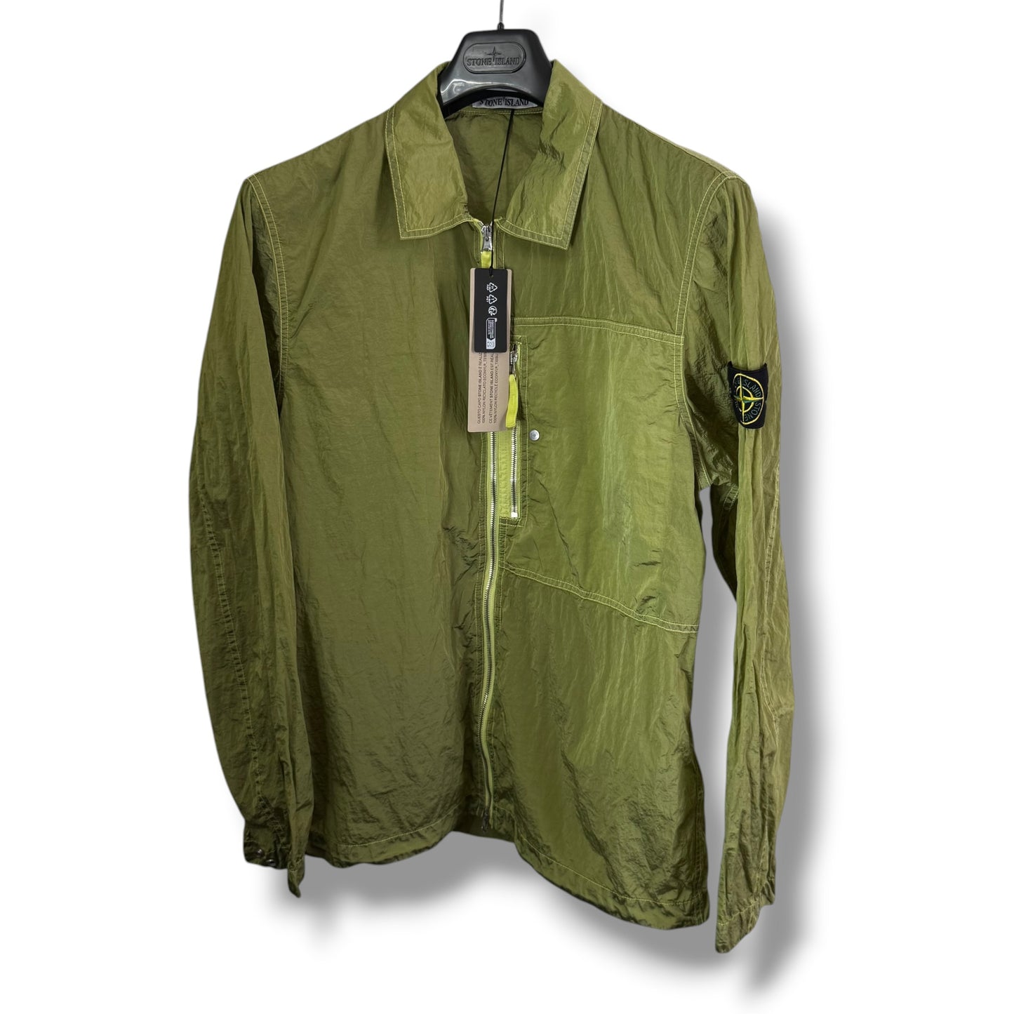 Stone Island Nylon Overshirt (XL, 23.5”)
