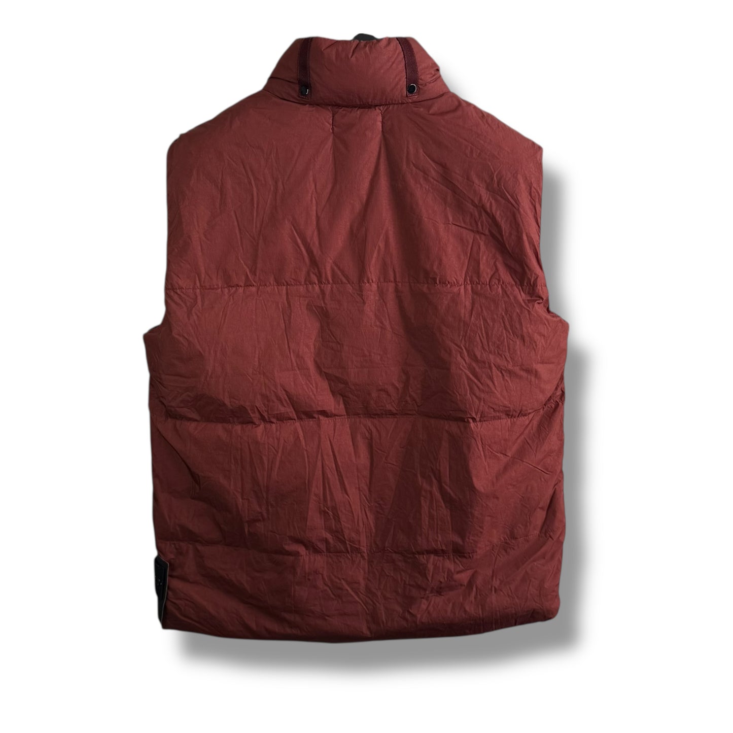 Stone Island Crinkle Reps Down Body Warmer (L, 23”)