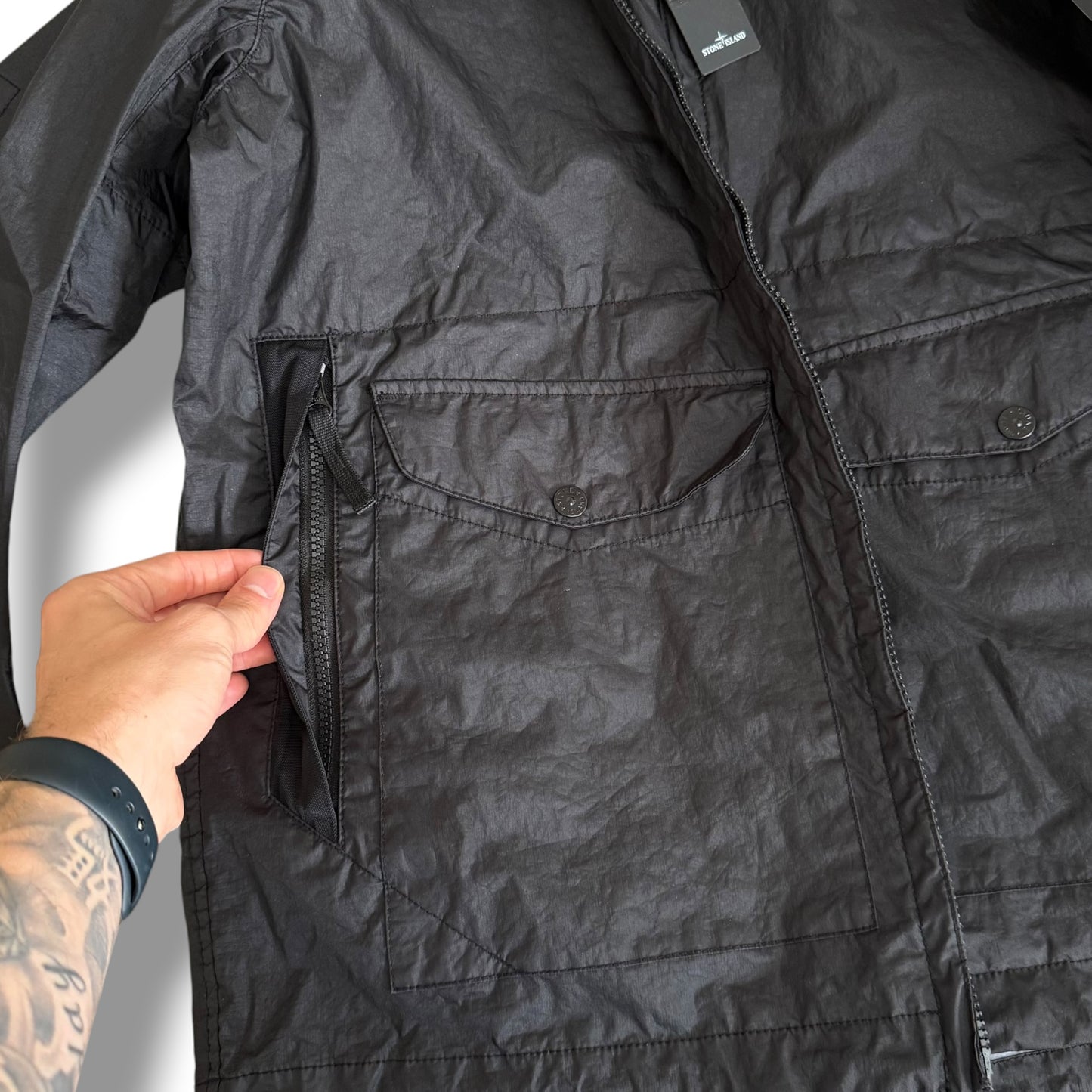 Stone Island Hooded Membrana 3L TC (L, 24”)