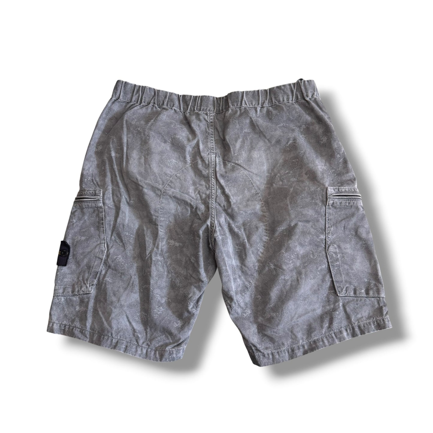Stone Island Painted Camo Cargo Shorts (34”)