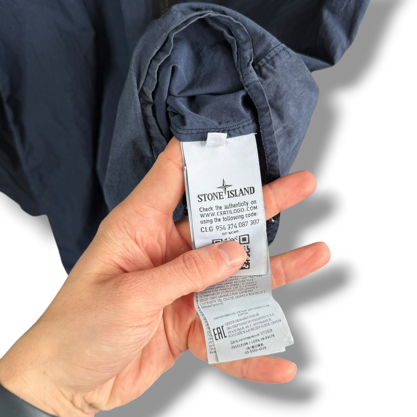 Stone Island Cotton / Polyamide Overshirt (M, 21.5”)