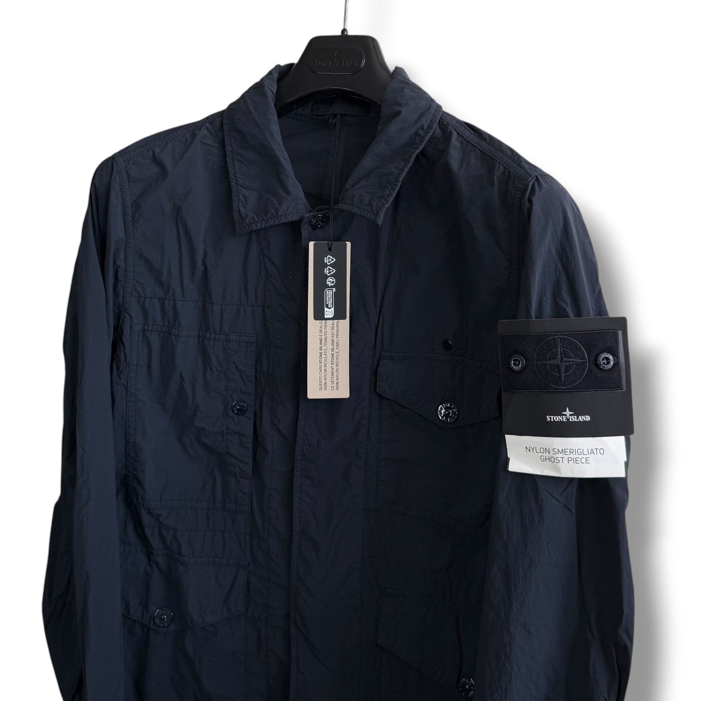 Stone Island Nylon Smerigliato Ghost Field Jacket (S, 21”)
