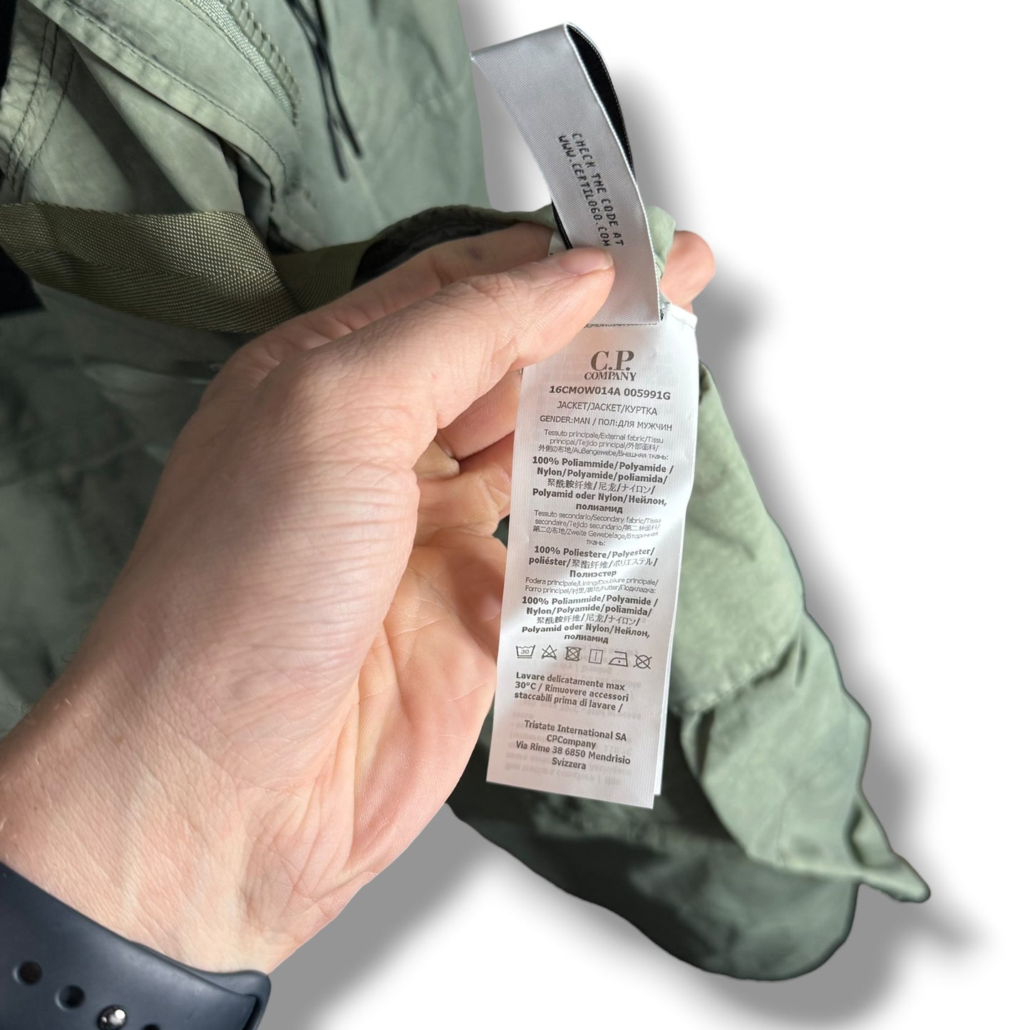 CP Company Flatt Nylon Reversible Hooded Jacket (2XL, 26”)