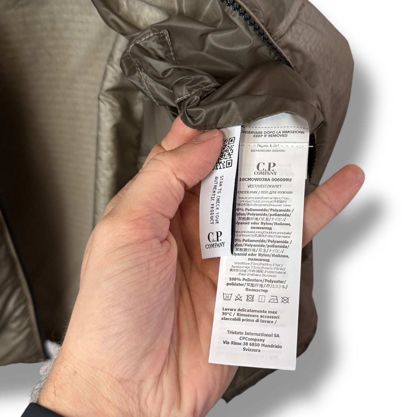 CP Company NADA Shell Primaloft Gilet (M/L, 21”)