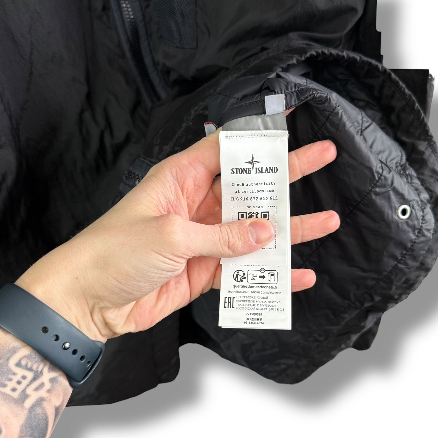 Stone Island Nylon Metal In Econyl Regenerated Nylon With Primaloft-TC (3XL, 28”)