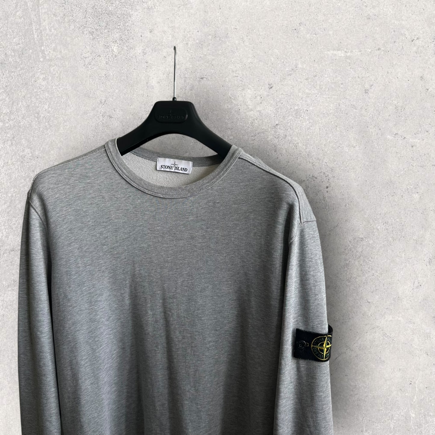 Stone Island Grey Sweatshirt (XL, 23.5”)