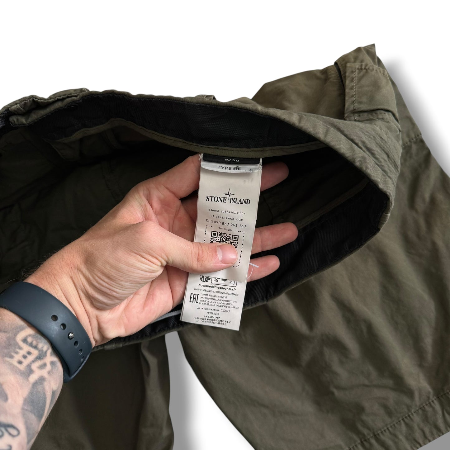 Stone Island Cargo Shorts (30”)