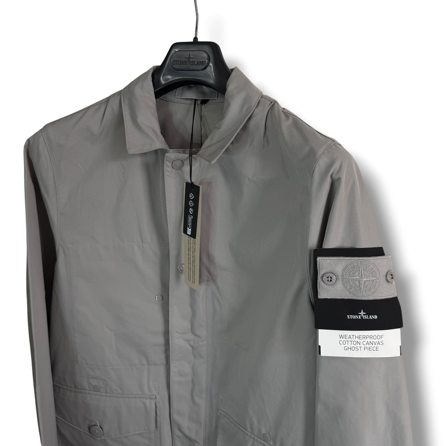 Stone Island Weatherproof Cotton Canvas Ghost Piece (S, 21”)