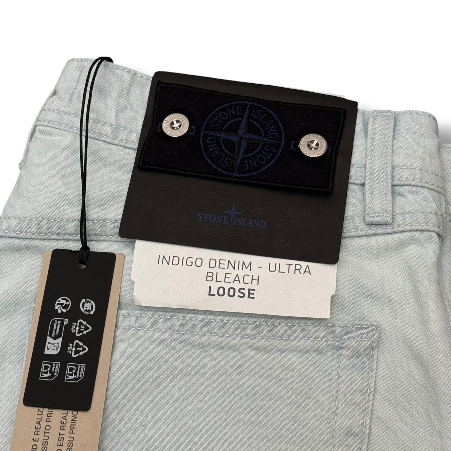 Stone Island Indigo-Denim Ultra Bleach Jeans SS_26 (32”)