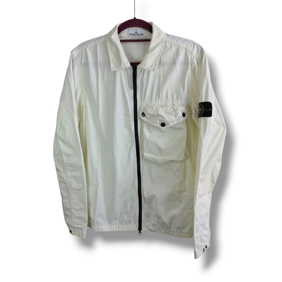 Stone Island Lemon Overshirt (M, 21.5”)