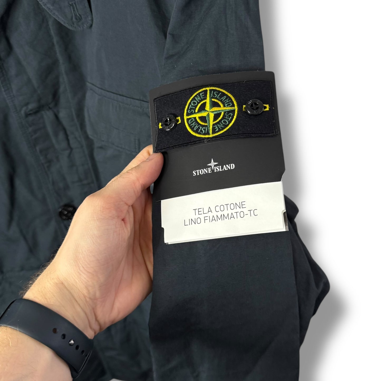 Stone Island Tela Cotone Lino Fiammato-TC (2XL, 26”)