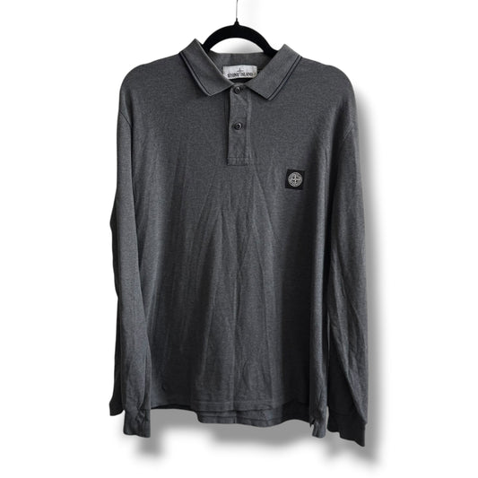 Stone Island Long Sleeve Polo (2XL, 23.5”)