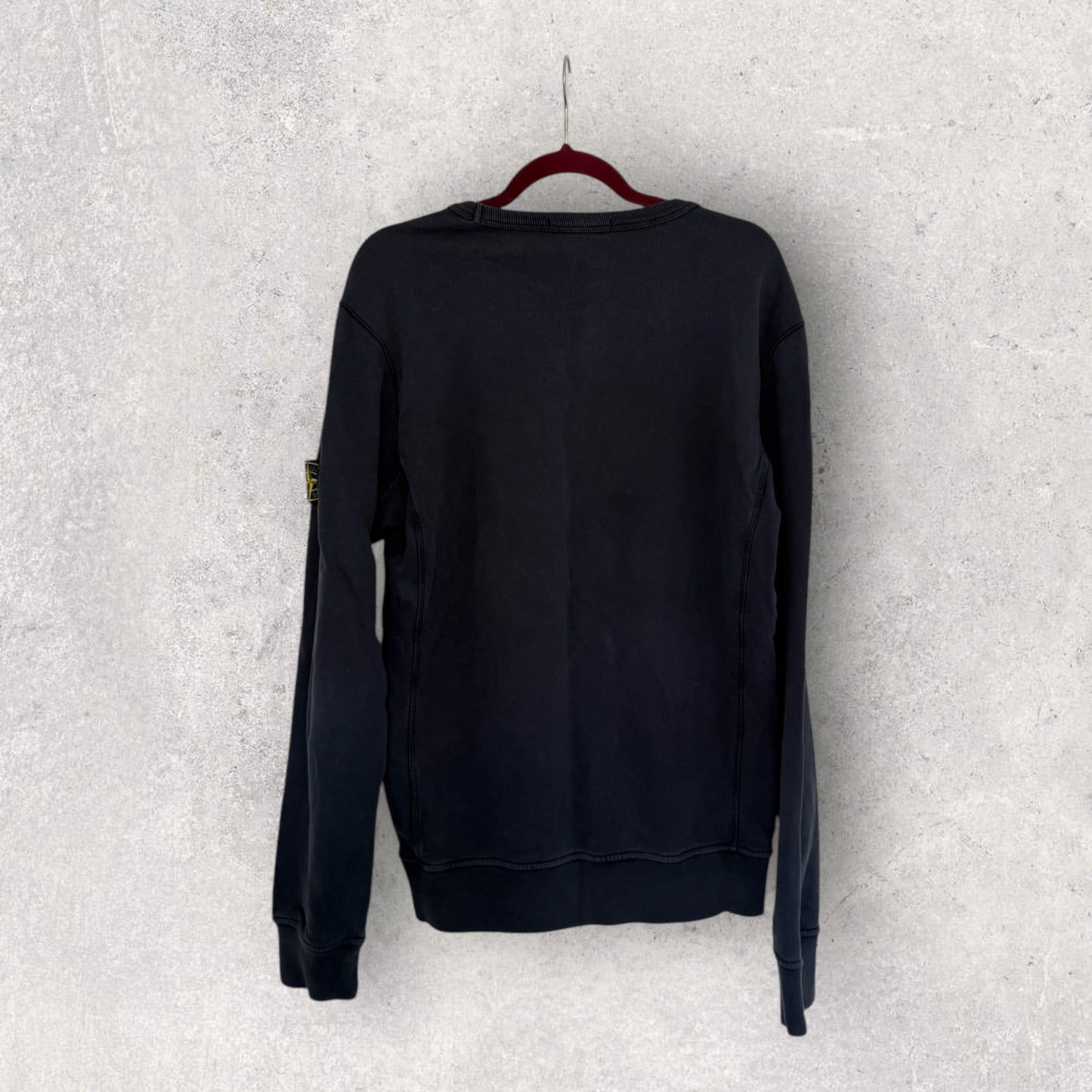 Stone Island Navy Jumper - (L, 22”)