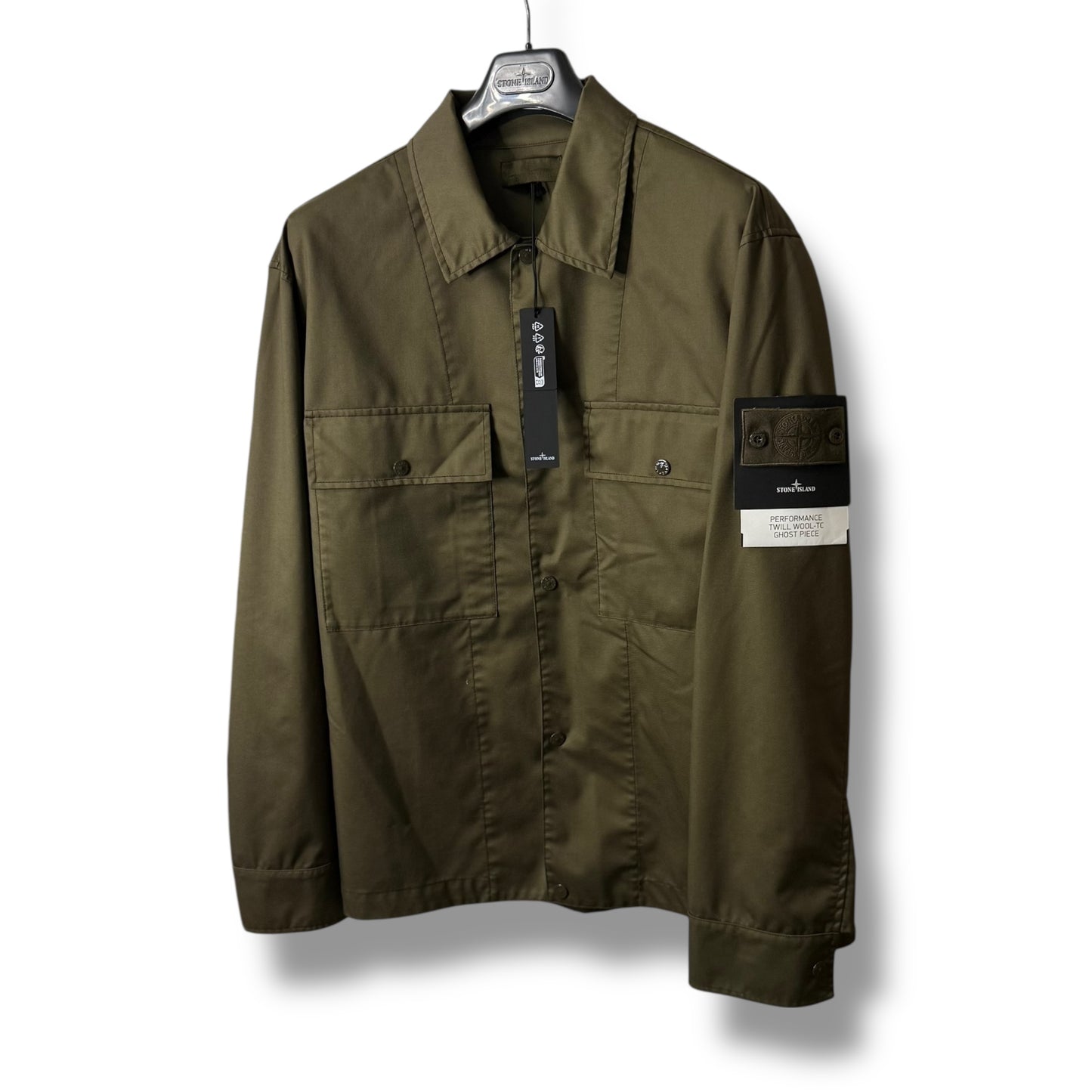 Stone Island Performance Twill Wool-TC Ghost Piece (XXL, 26.5”)