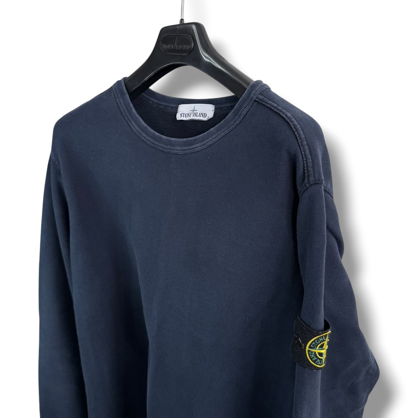 Stone Island Navy Sweatshirt (XL, 23”)