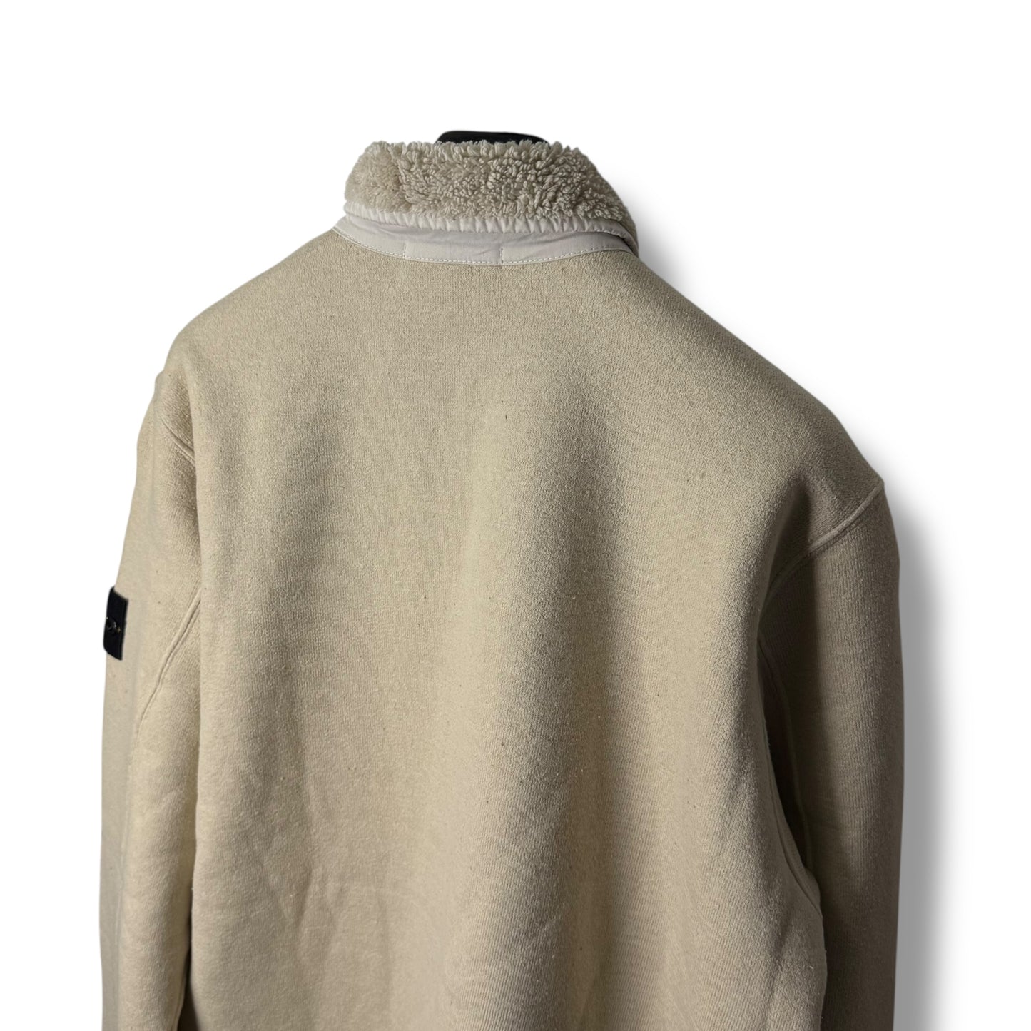 Stone Island Zip Up | Plated Terry Fleece (XL, 25”)