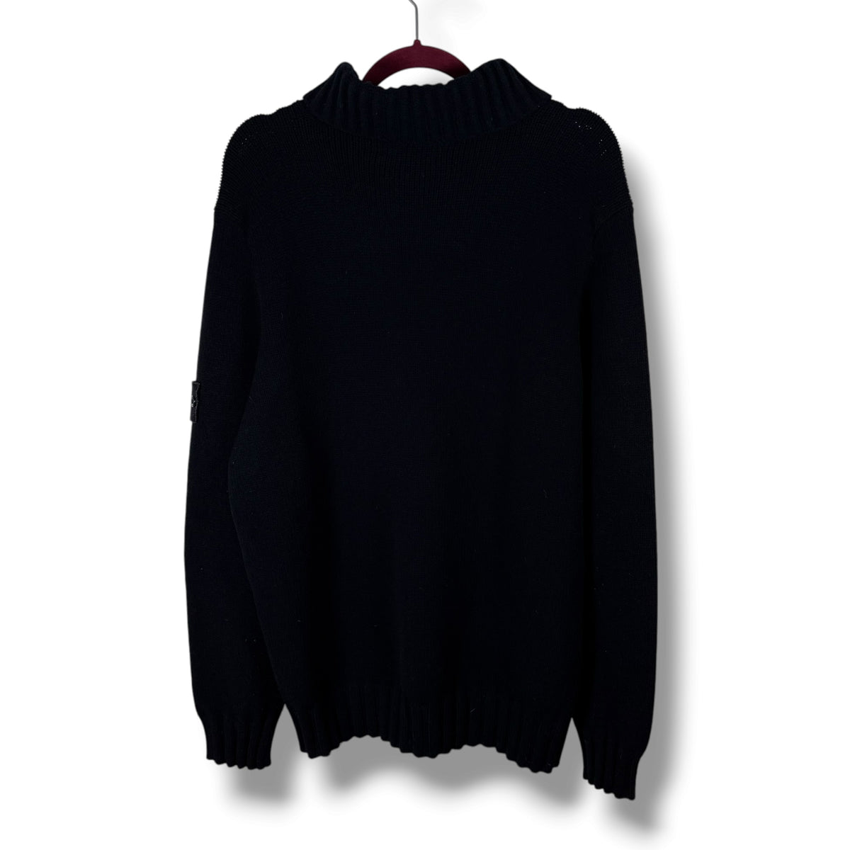 Stone Island Shawl Collar Chunky Knitted Sweater (XXL, 23”)