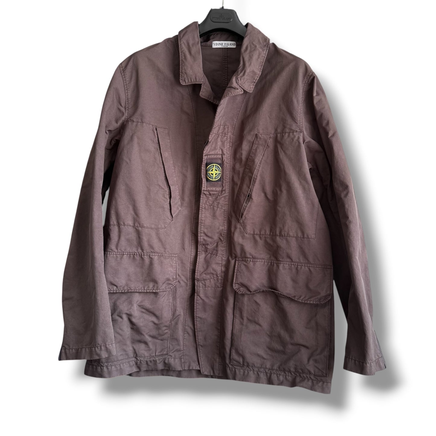 Stone Island Microfibre Centre Patch Field Jacket (XXL, 26”)