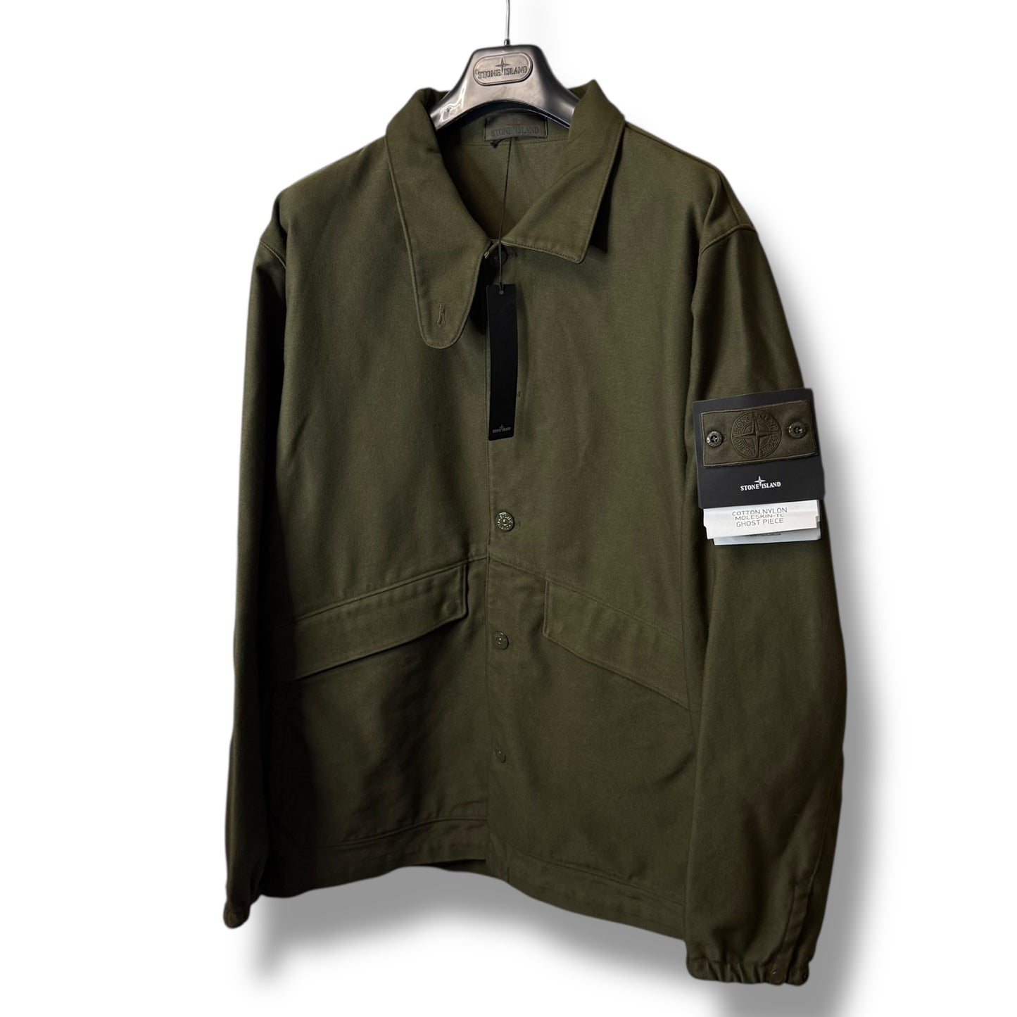 Stone Island Cotton Nylon Moleskin-TC Ghost Piece (3XL, 28”)