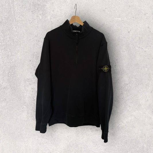 Stone Island Navy 1/4 Zip (XL, 23.5”)