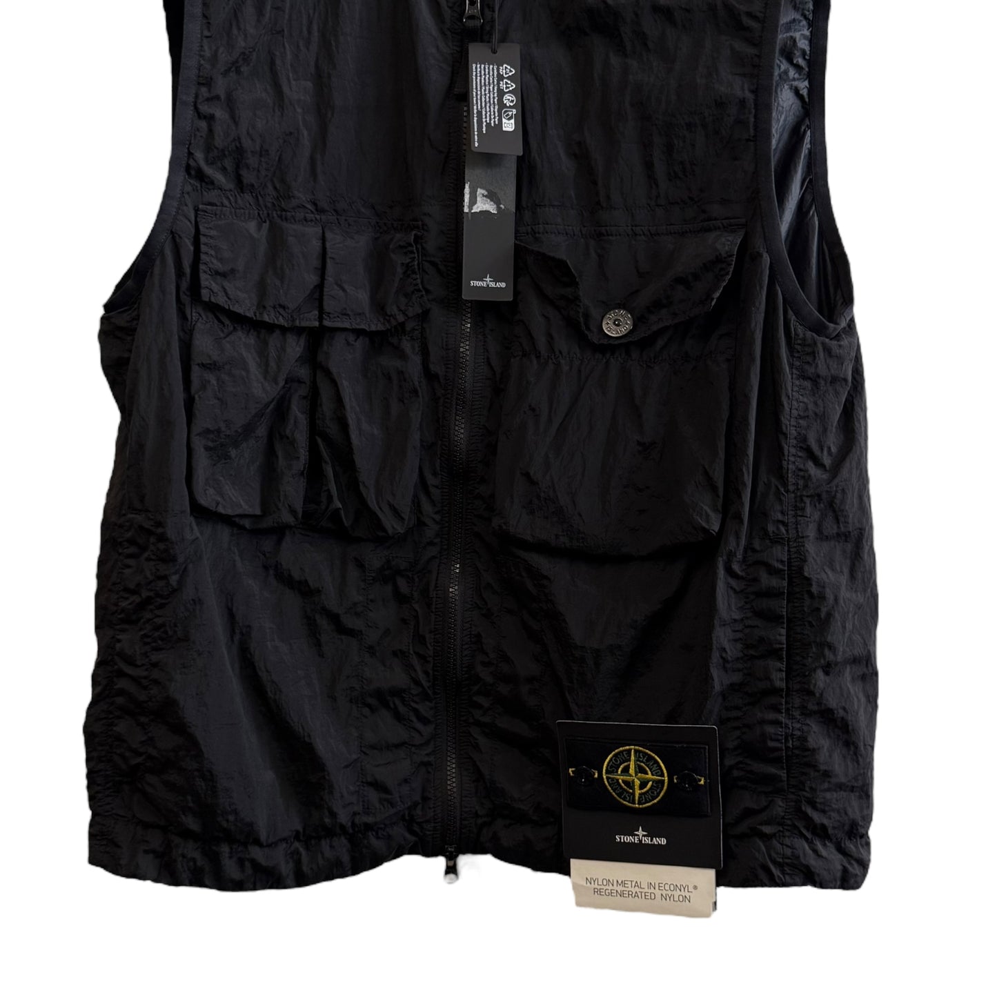 Stone Island Nylon Metal Gilet (L, 22.5”)
