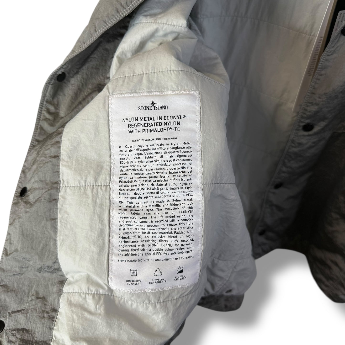 Stone Island Nylon Metal Primaloft Two Piece (L, 24”)