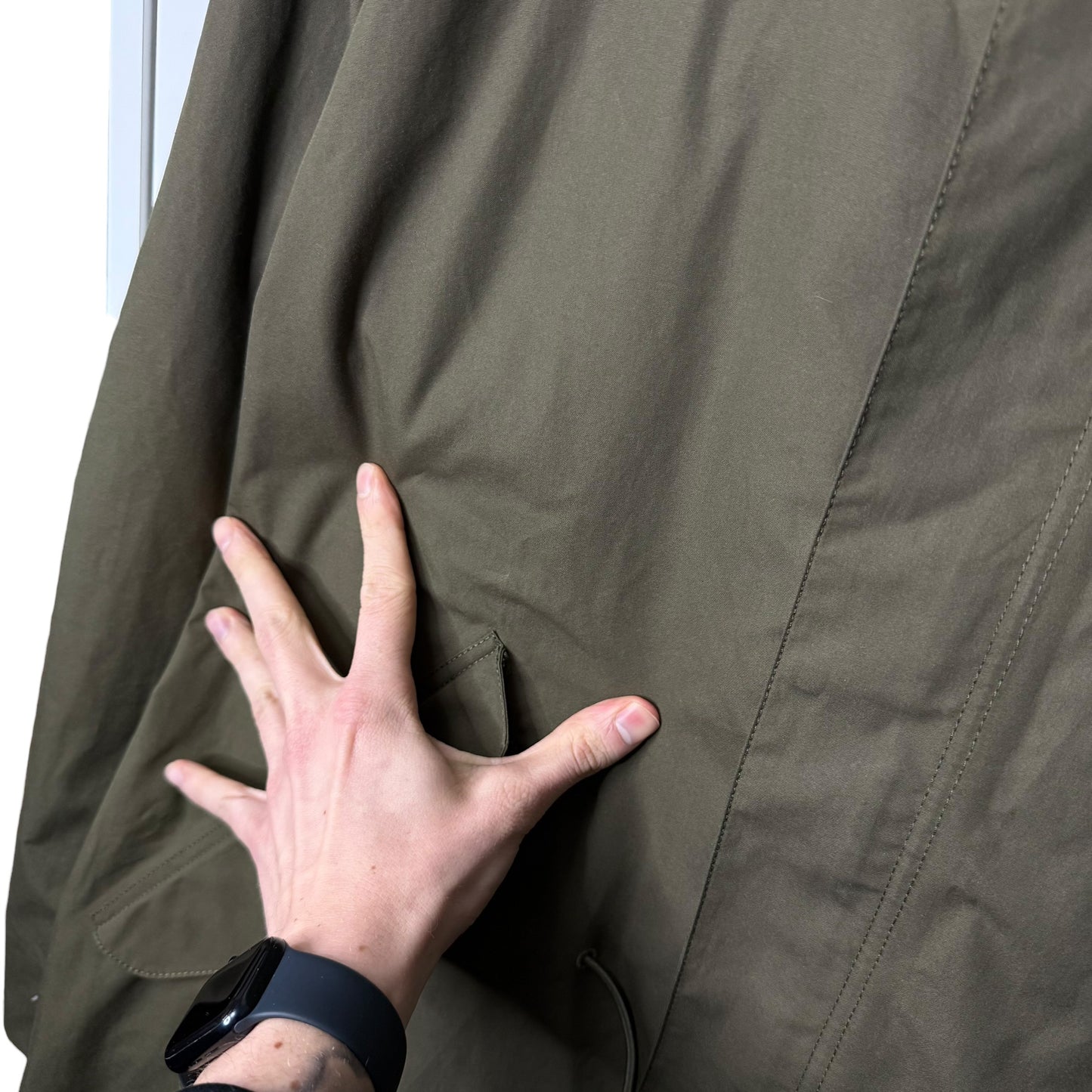 Stone Island O’Ventile Ghost Piece Parka (L, 25”)