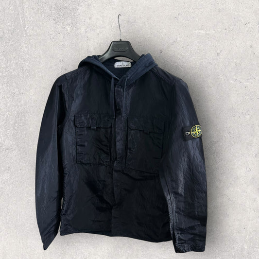 Stone Island Shimmer Hooded Overshirt (L, 21”)