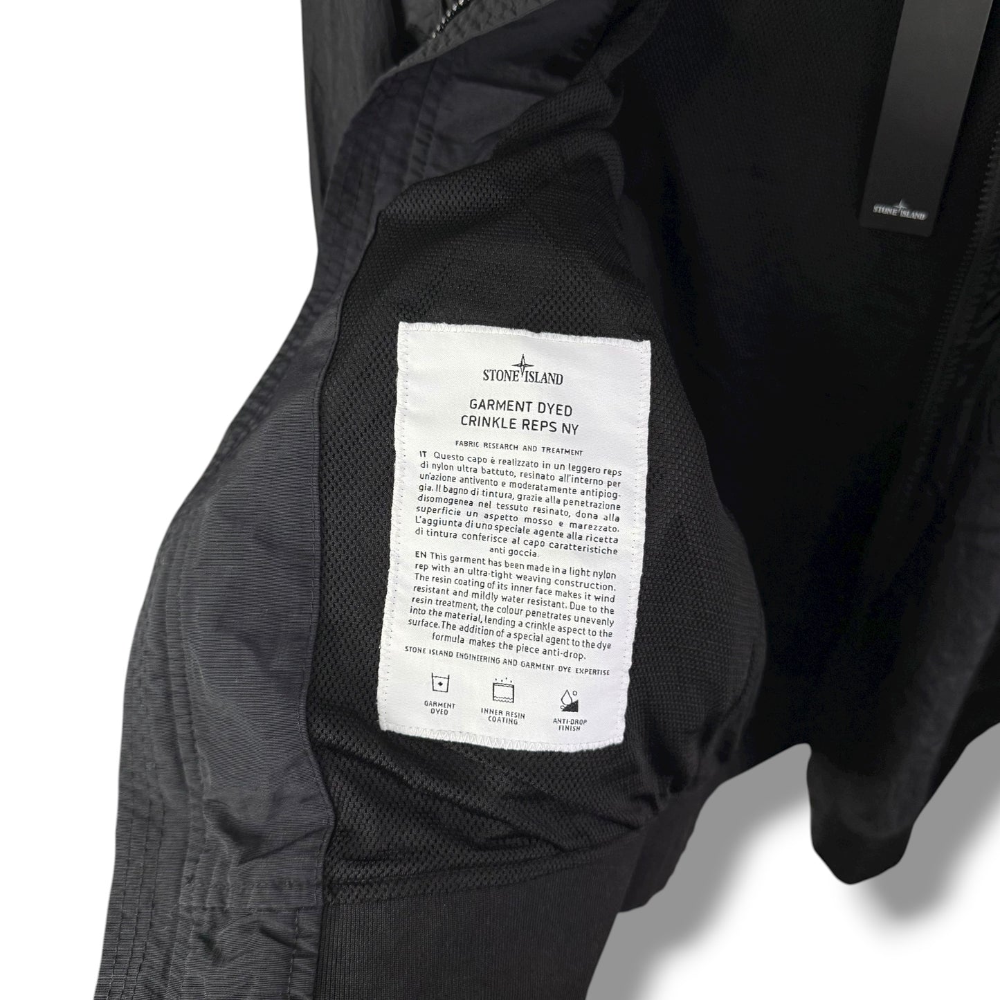 Stone Island Garment Dyed Crinkle Reps NY (S, 20.5”)