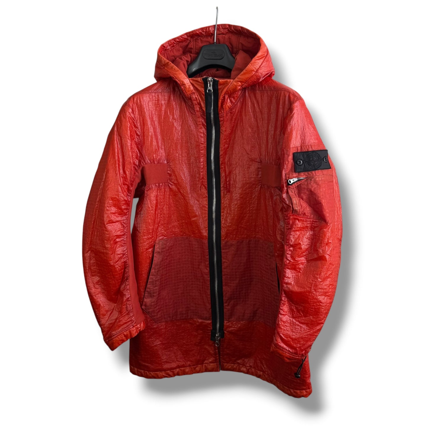 Stone Island Shadow Project Dual Grid Nylon Parka (M, 22.5”)
