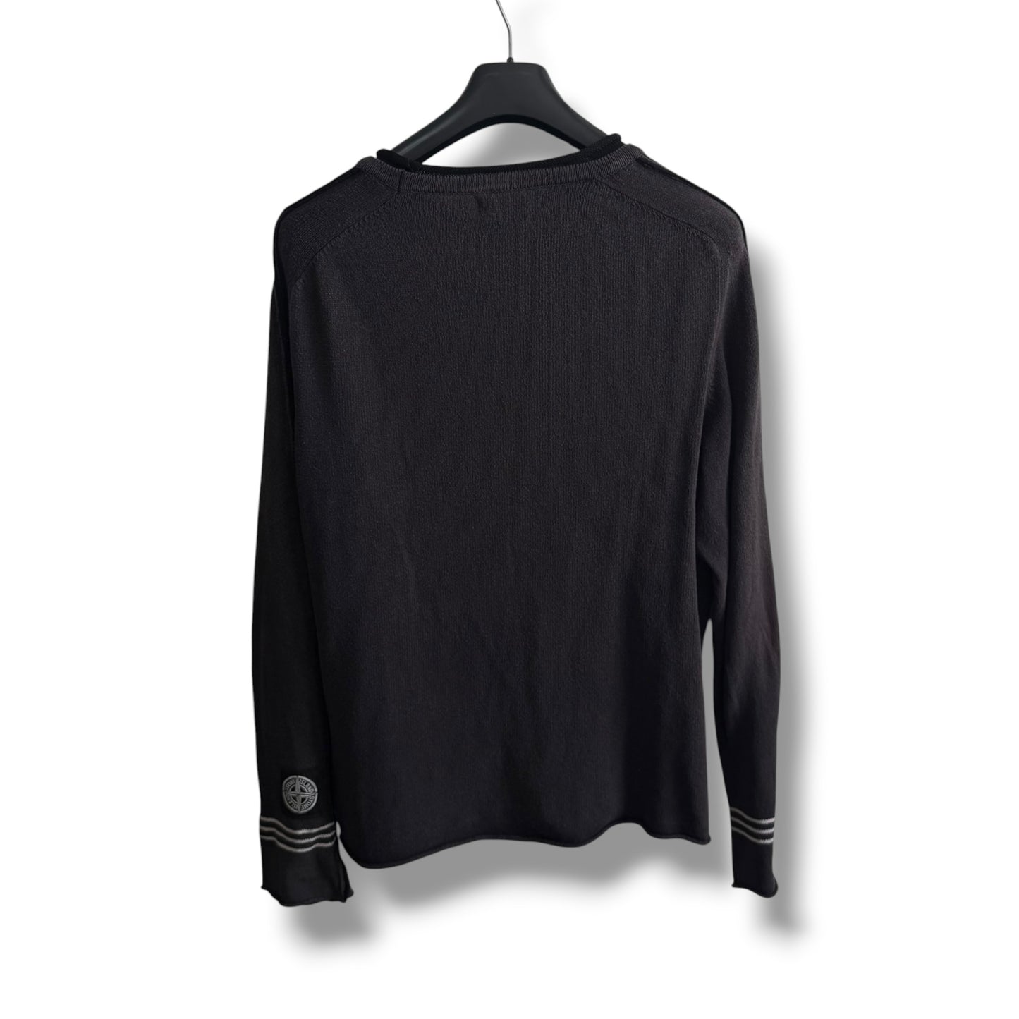 Stone Island Patch Logo Crew Knit (XXL, 25.5”)