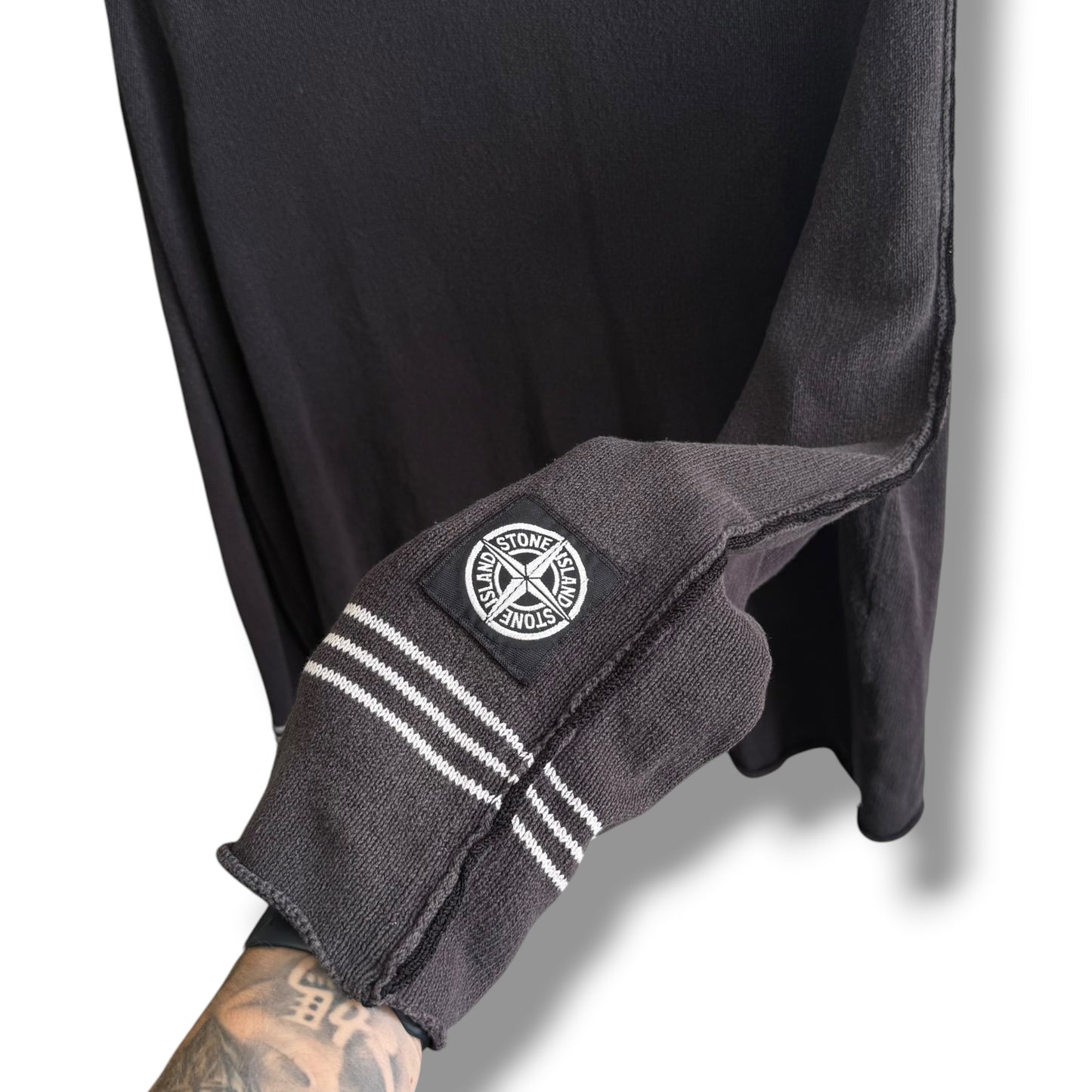 Stone Island Patch Logo Crew Knit (XXL, 25.5”)