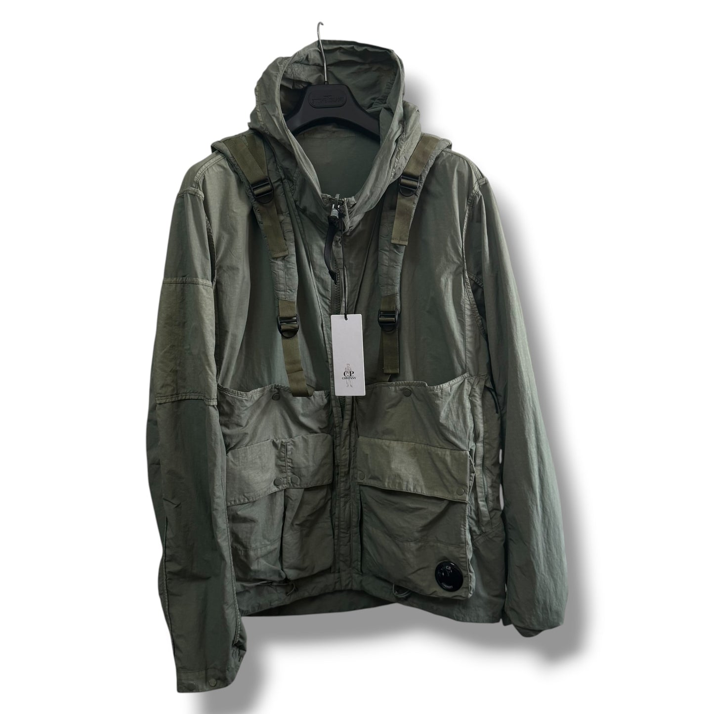 CP Company Flatt Nylon Reversible Hooded Jacket (2XL, 26”)