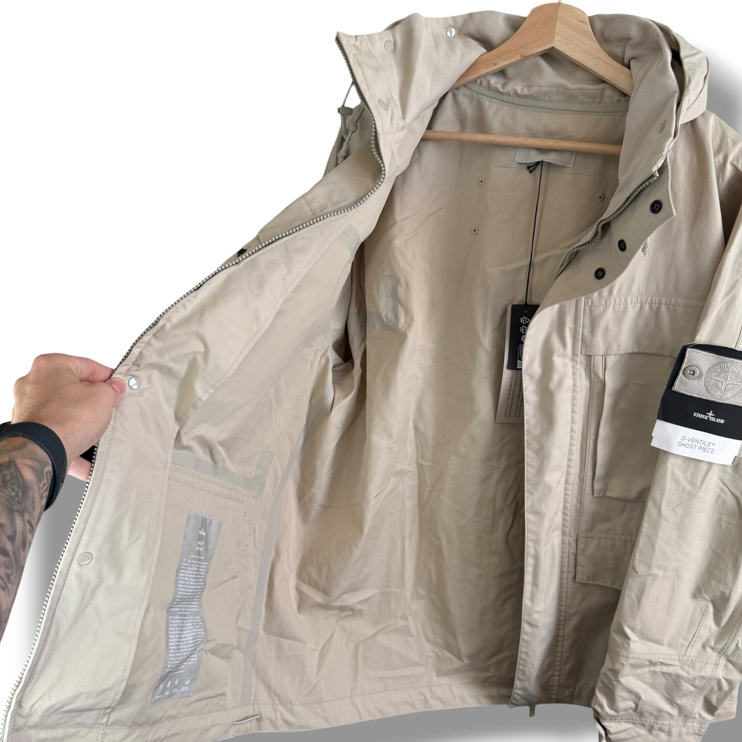 Stone Island O-Ventile Ghost Parka (XL, 26”)