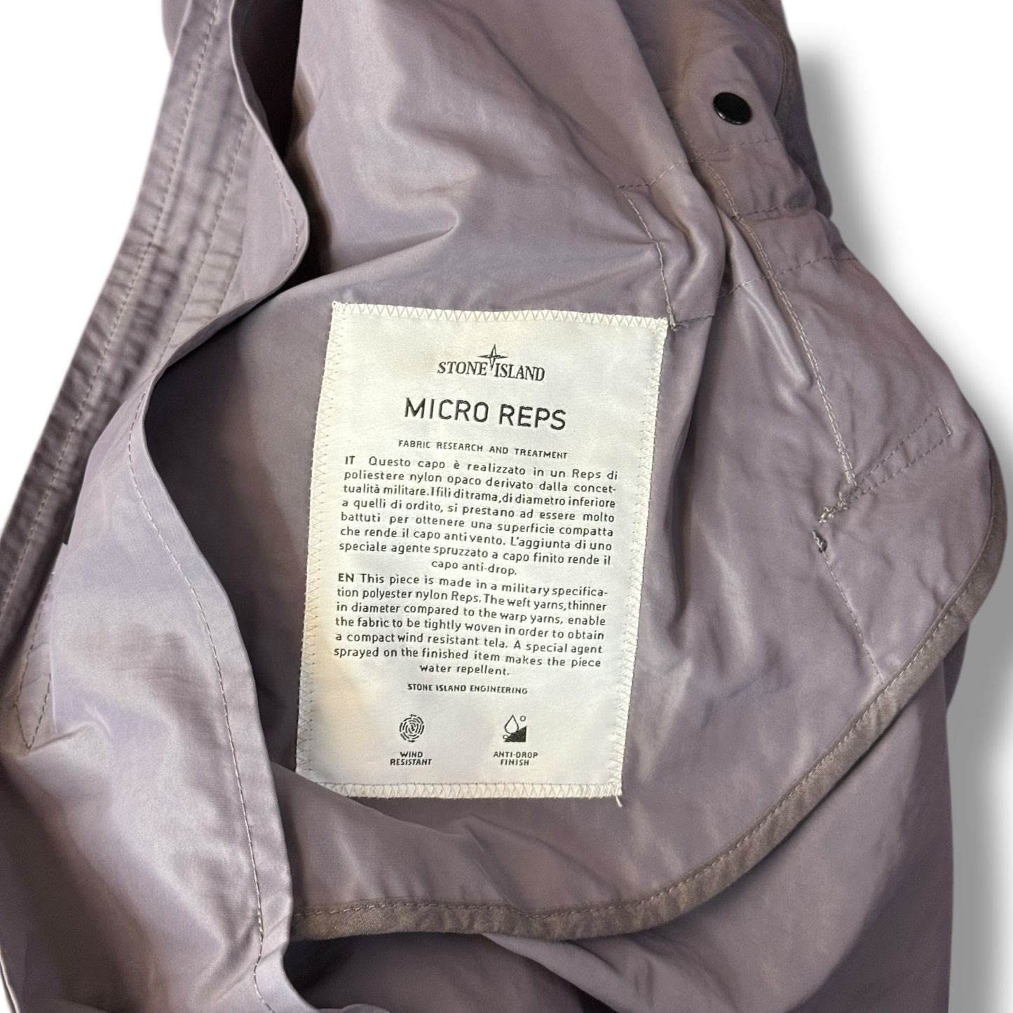 Stone Island Micro Reps Parka (L, 23”)