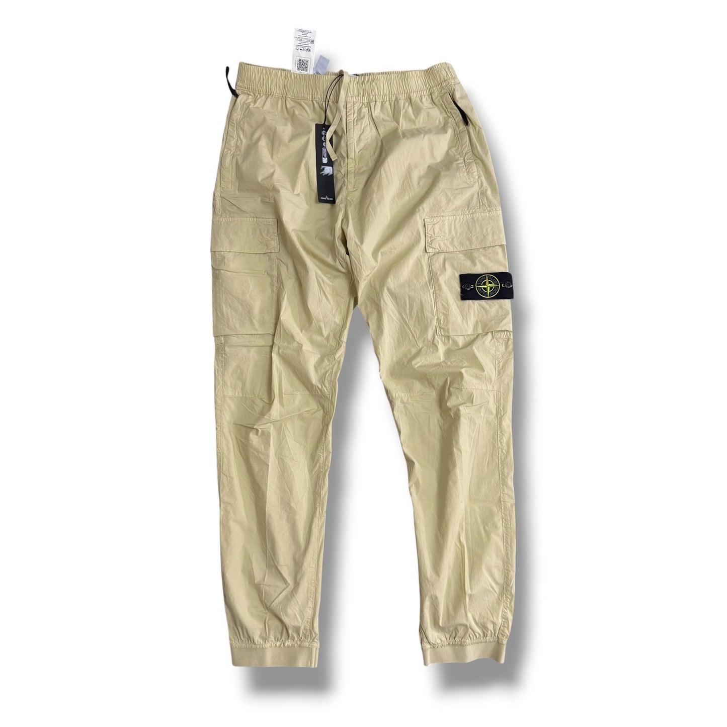 Stone Island Beige Cuffed Cargos