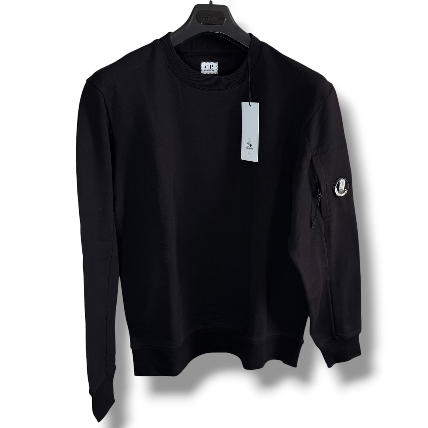 CP Company Black Sweatshirt (XL, 24”)