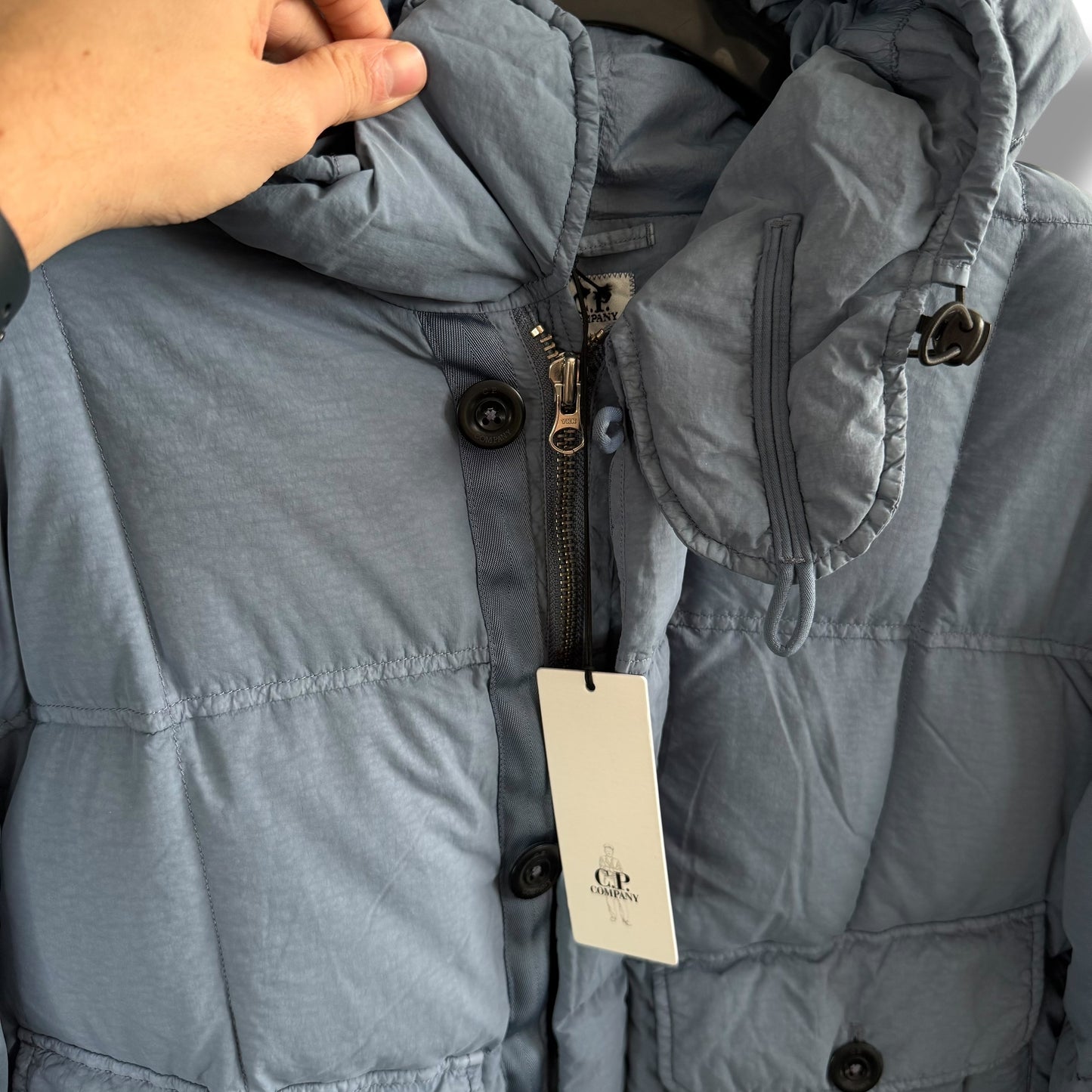 CP Company Flatt Nylon Down Coat (L, 24”)