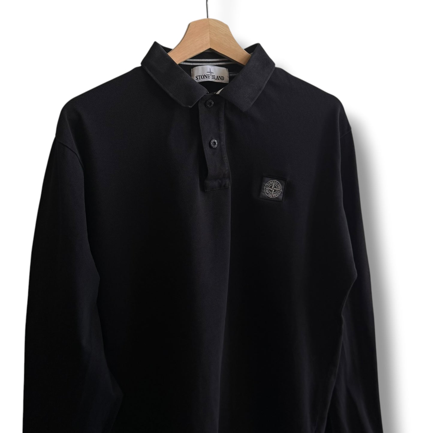 Stone Island Long Sleeve Polo (XL, 23”)