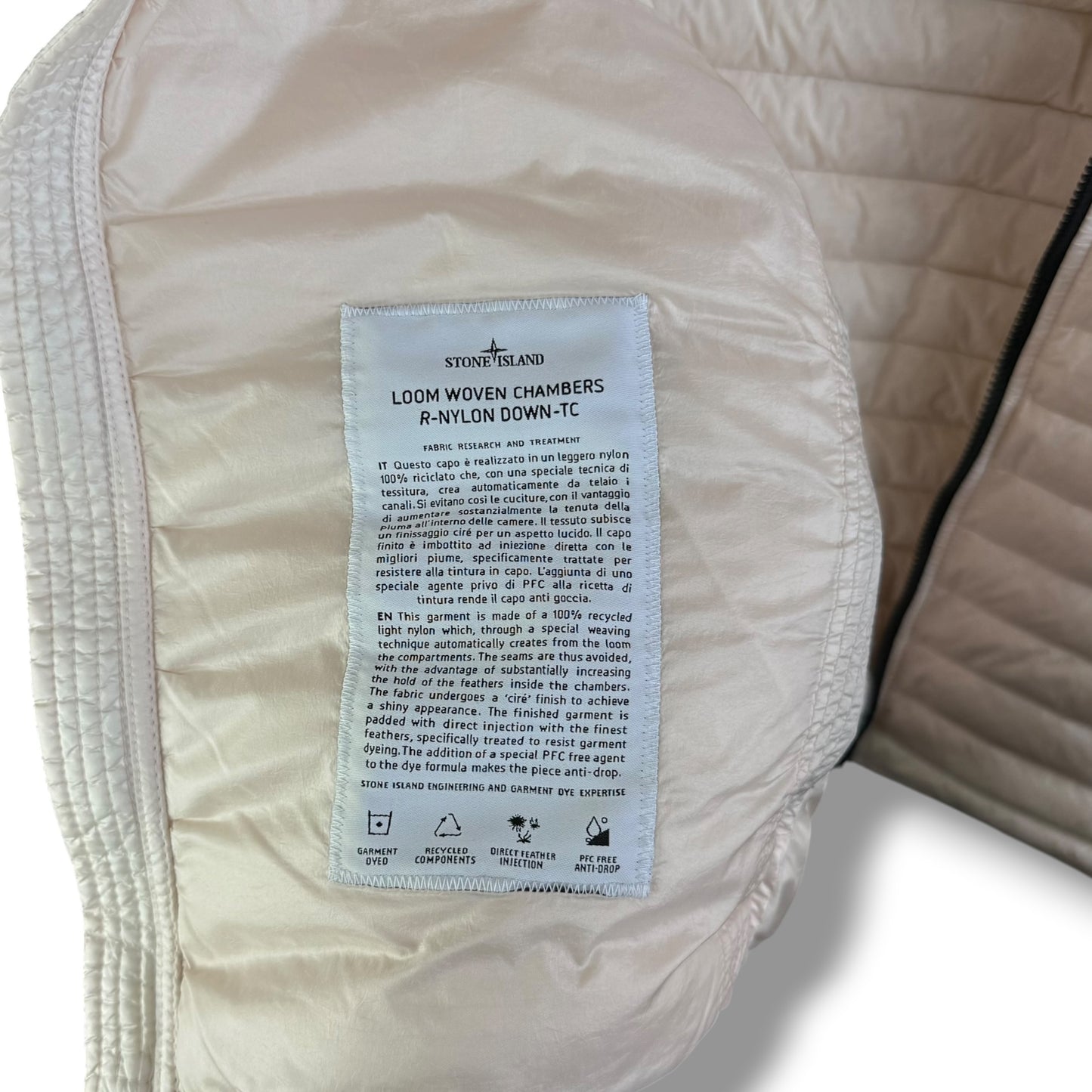 Stone Island Loom Woven Chambers R-Nylon Down Gilet (XL, 24”)