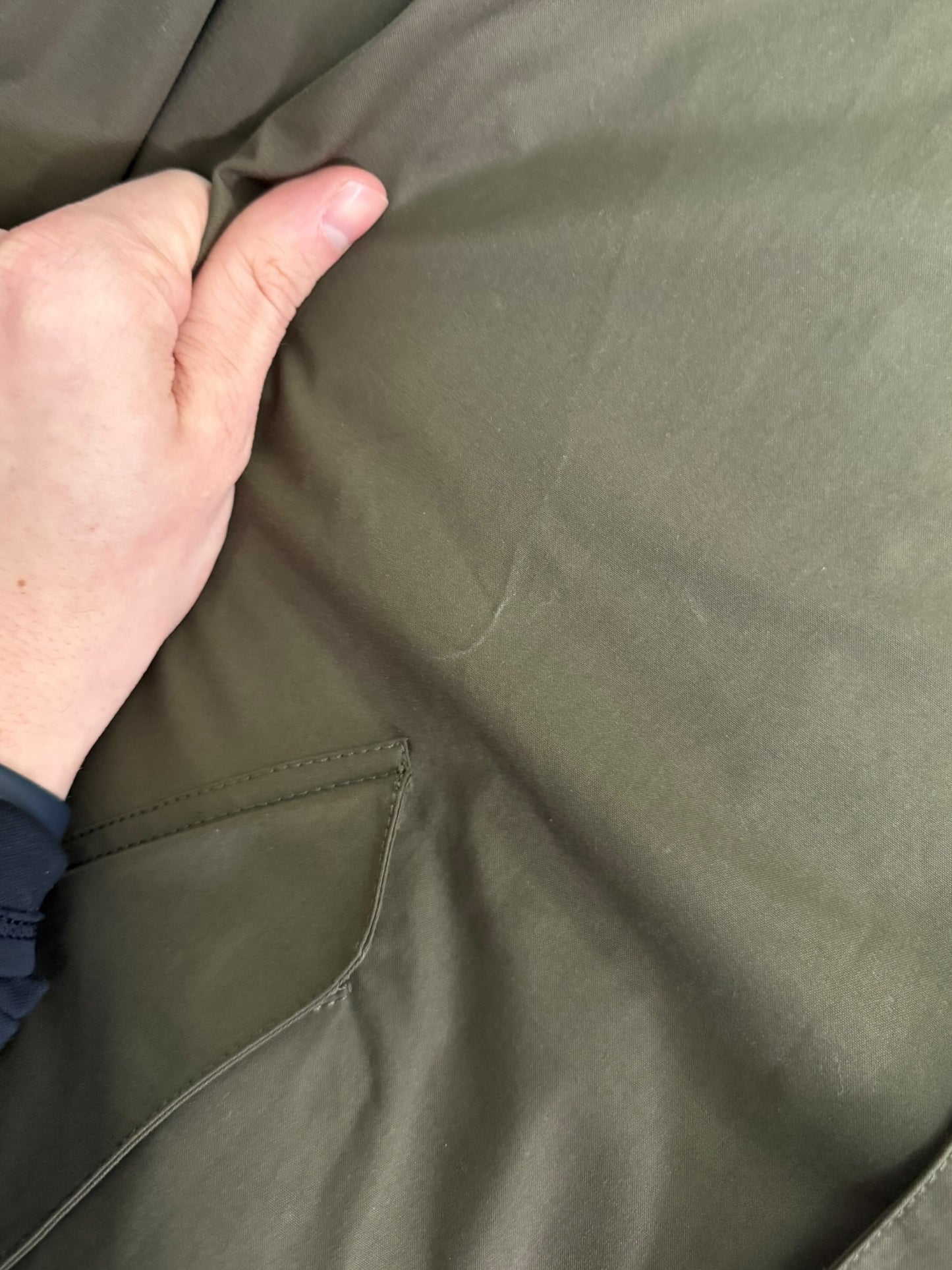 Stone Island O’Ventile Ghost Piece Parka (L, 25”)